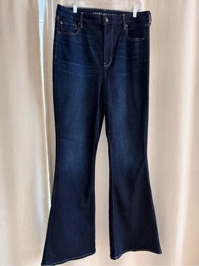 American Eagle Outfitters Dark Indigo Flare Jeans